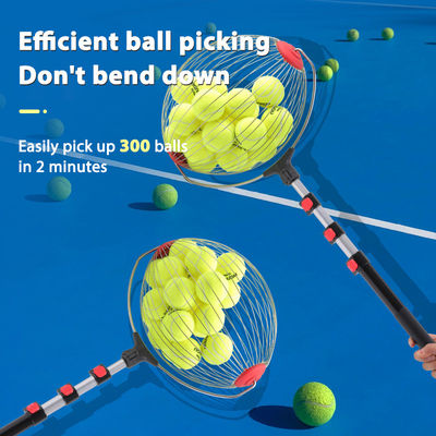جودة  Portable Roller Tennis Balls Picker Pickleball Pick-Up Bucket with Hook Ball Organizer Tool for Court مصنع