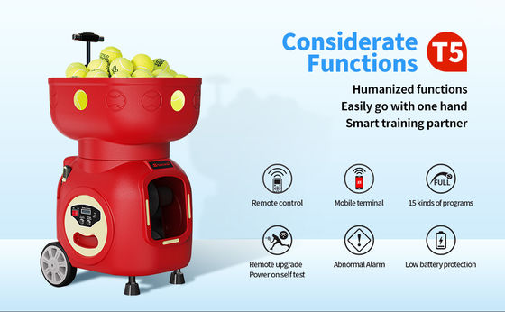 SIBOASI T5 APP Control كرة آلة التنس المصغرة للدرب