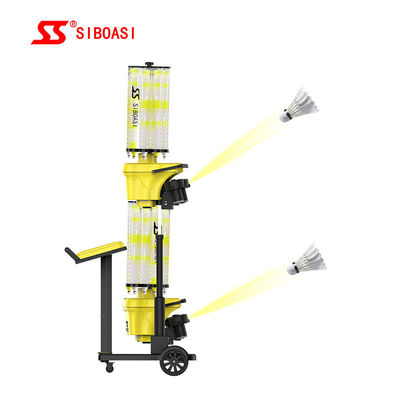آلة إطلاق النار SIBOASI Shuttlecock التي تخدم الريشة ستبليس ضبط دقيق